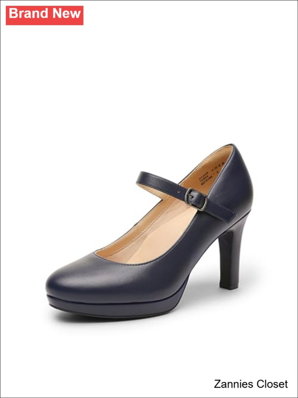 ✨ Heels Mary Jane Pumps Dressy High Heels Vegan Leather 3.5 Inch Stiletto